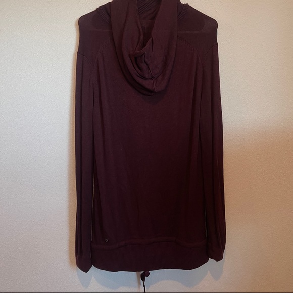 Lululemon Sweet Savasana Pullover Heathered Bordeaux Drama sweater Sz 12 hoodie - Picture 10 of 12